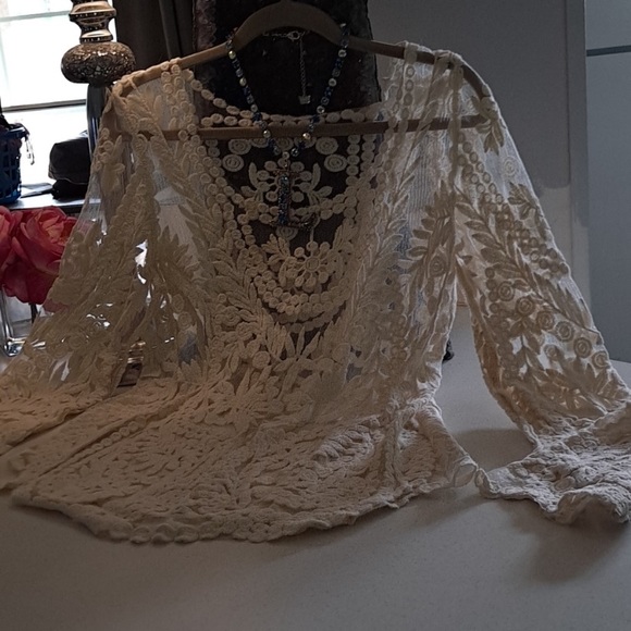 Tops - Gorgeous Lace Sheer Top